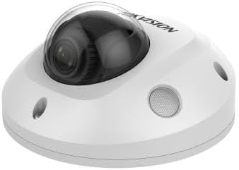 Ⲏіkvіsіon DS-2CD2523G0-IS 1080P 2MP 4mm Mini POE IP Compact Dome Camera Outdoor, H.265, Day/Night, 120 WDR, Support Audio & Alarm, IP66 Standard, IK08, IR to 10M, Compatible with Hikvision NVR
