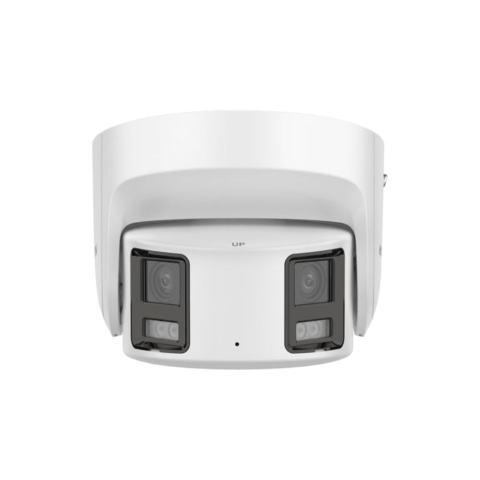 Real HD 4K 8MP 180° Dual Lens Panoramic Ultra Wide Angle Dome IP Camera, 98ft Full Color Night Vision, Two Way Audio, Outdoor, ONLY Compatible with Enterprise Series NVR