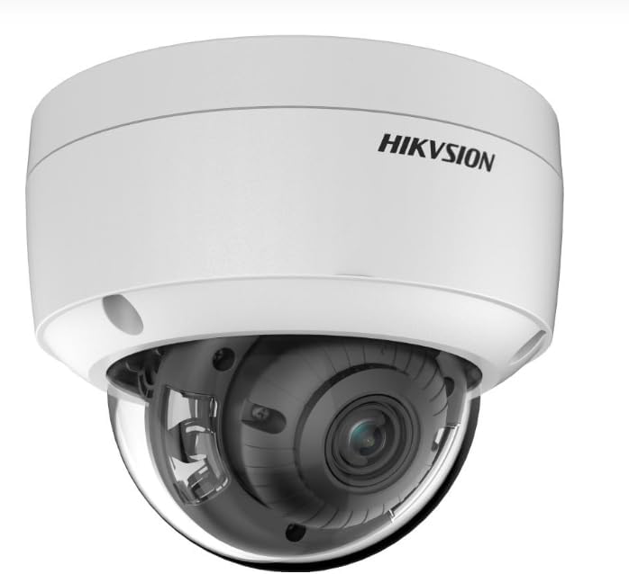 Ⲏіkvіsіon DS-2CD2186G2-I Acusense Low Light Darkfighter 8MP 4K IP PoE Dome Camera Indoor Outdoor, 2.8mm Wide Angle, WDR, IP67, IK10, H.265+ Compatible with Hikvision NVR System