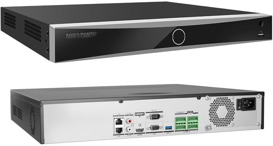 Hikvision DS-7732NXI-K4 32 Channel 4K ACU-Sense NVR(No PoE), Human&Vehicle Detection, Facial Recognition, Up to 12MP Recording, Compatible with Hikvision IP Camera, 4 SATA & 2-Way Audio, H.265+ (No HDD)