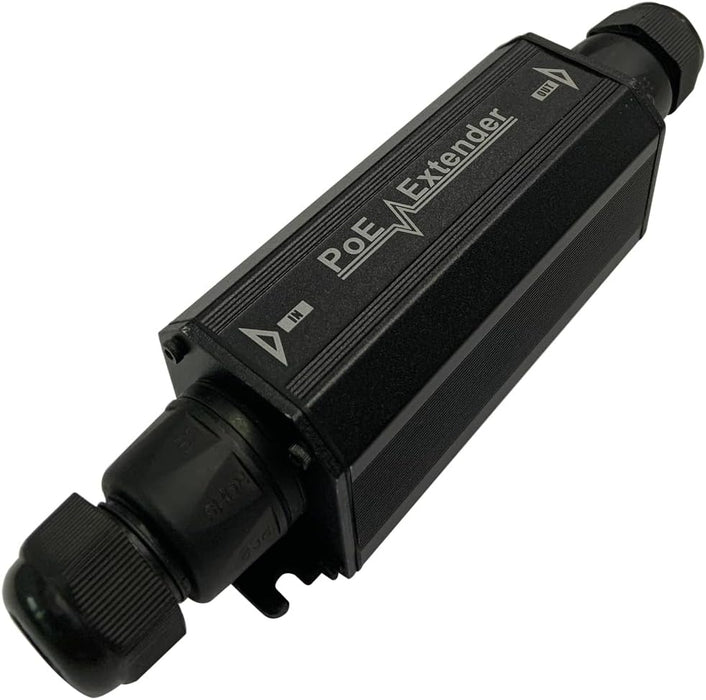 Gigabit PoE+ Extender Outdoor IP67 Waterproof, 10/100/1000Mbps, 1 Channel PoE Repeater, Wall-Mount, Comply with IEEE 802.3at/af, PoE Amplifier/Booster for IP Cameras, VoIP Phone, Not Support 24V POE