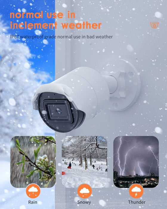 Ⲏіkvіsіon DS-2CD2083G2-IU AcuSense 4K 8MP Outdoor PoE IP Mini Bullet Camera, 2.8mm Lens, Built in Mic, EXIR 98ft Night Vision, Weatherproof