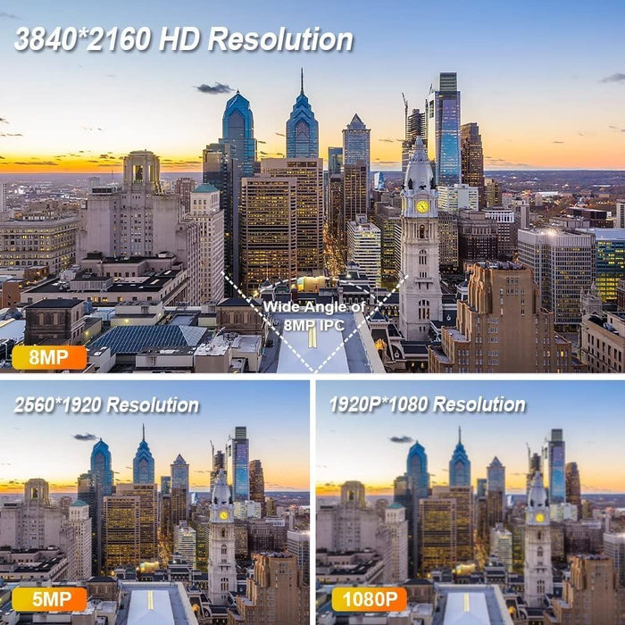 Ⲏіkvіsіon DS-2CD2083G2-IU AcuSense 4K 8MP Outdoor PoE IP Mini Bullet Camera, 2.8mm Lens, Built in Mic, EXIR 98ft Night Vision, Weatherproof