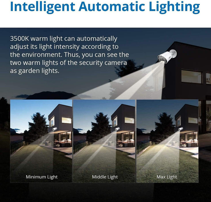 Ⲏіkvіsіon DS-2CD1347G2-LUF 4MP Acusense CoIorVu Full Color Night Vision IP Turret Dome Camera with Visible White LED Lights, 2.8mm Wide Angle IP67 Built in Mic, Compatible with Hikvision NVR