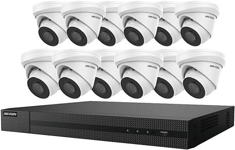 Hikvision EKI-K164T412 16Channel 4K NVR 4TB with 12 x 4MP Outdoor Turret Cameras , Cable not Included