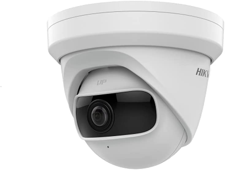 Hikvision DS-2CD2345G0P-I 4MP 180° Panoramic Ultra Wide Viewing Angle Fisheye Dome POE IP Camera 30ft Night Vision Indoor, Compatible with Hikvision NVR