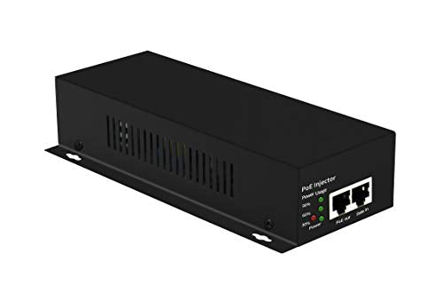 High Power POE Injector Single Gigabit Port Power Over Ethernet PoE Plus - 90W - 802.3af/at/bt - up to 100 Meters (325 Feet)