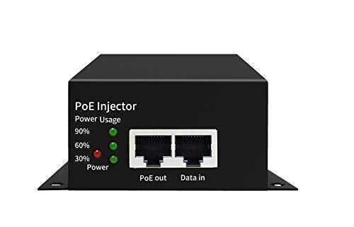 High Power POE Injector Single Gigabit Port Power Over Ethernet PoE Plus - 90W - 802.3af/at/bt - up to 100 Meters (325 Feet)