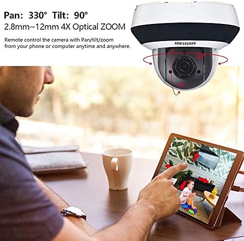 Hikvision DS-2DE2A404IW-DE3 2.8-12MM Lens 4MP IR 20m Network Dome Camera PTZ Camera Optical Zoom Digital Zoom IK10 IP66 Original English Version
