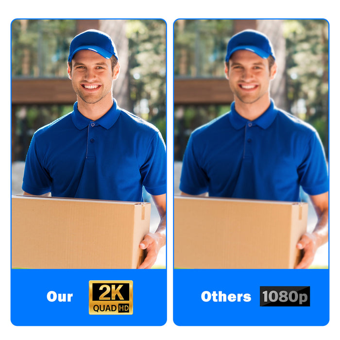 2K Video Smart Lock for Home Fingerprint Keyless Voice Control Door Lock