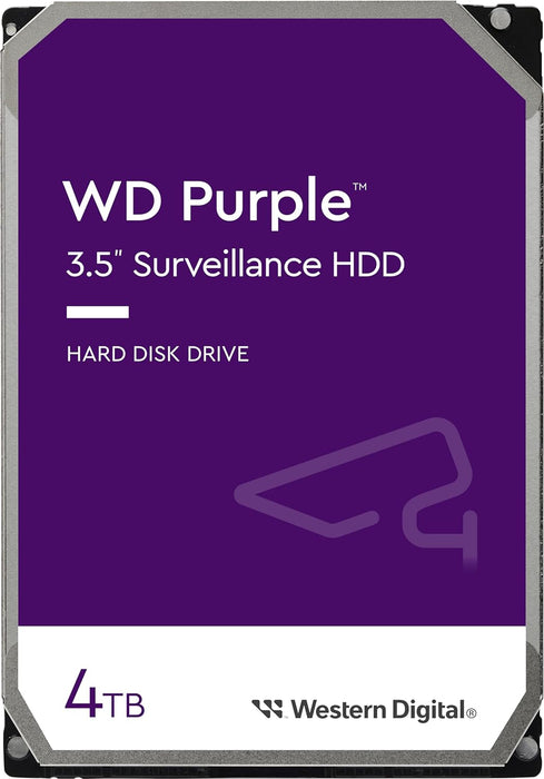 Western Digital 4TB WD Purple Surveillance Internal Hard Drive HDD - SATA 6 Gb/s, 256 MB Cache, 3.5" - WD43PURZ