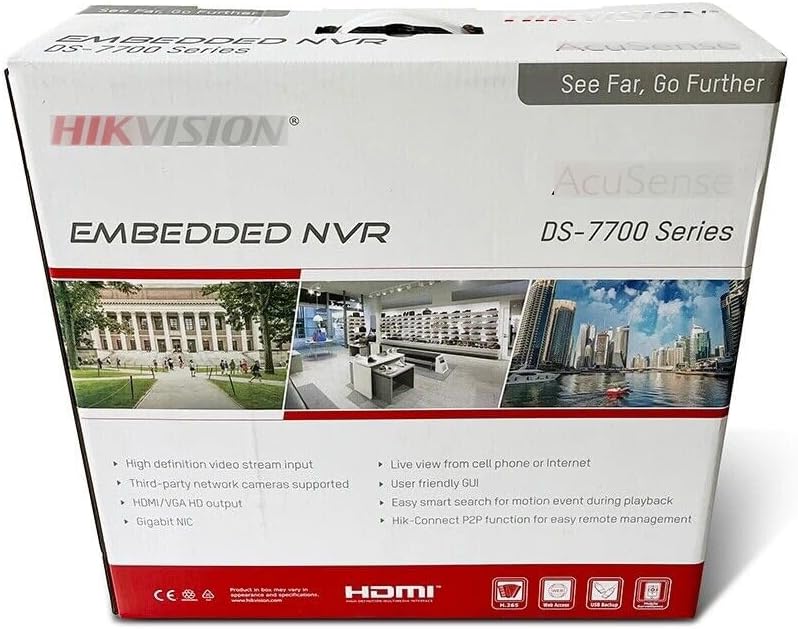 Hikvision DS-7732NXI-K4/16P 32 Channel 16 PoE 4K Acu-Sense NVR, Facial Recognition, Perimeter Protection, Human & Vehicle Detection, Plug & Play Compatible with Hikvision IP Camera, English Version(No HDD)