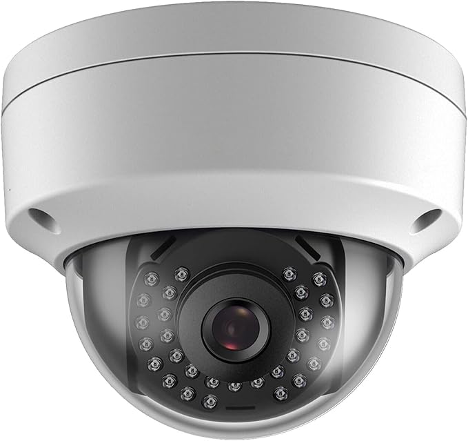 4K 8MP PoE IP Vandal Proof Dome Camera, 2.8mm Lens, 65ft Night Vision, H.265, Compatible with Amcrest, Blue Iris, Bundle with PC110 WMS WML DS-1272ZJ-110 LTB342-110 Wall Mount Bracket