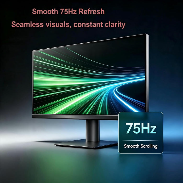 Real HD Security Camera Monitor Screen, 27 Inch 1080P Thin LED PC Monitor with HDMI VGA Built in Speaker Compatible with CCTV Security Camera NVR, Not Support Bluetooth and WiFi