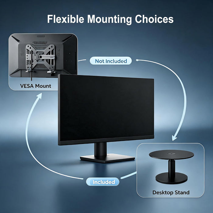 Real HD Security Camera Monitor Screen, 27 Inch 1080P Thin LED PC Monitor with HDMI VGA Built in Speaker Compatible with CCTV Security Camera NVR, Not Support Bluetooth and WiFi