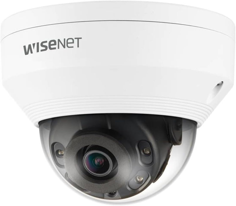 Hanwha Wisenet A-Series 16 Channel PoE IP Camera System, NDAA TAA Compliant for Government Projects, ARN-1610S 16 CH 4K H.265 NVR with 12 pcs ANV-L7012R 4MP IP Dome Weatherproof IP Cameras 4TB Storage