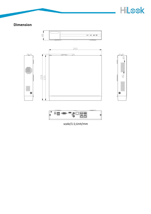 Hikvision OEM HiLook 4K IP Kit 6PC 4MP IP camera and 8CH NVR with 2TB HDD included