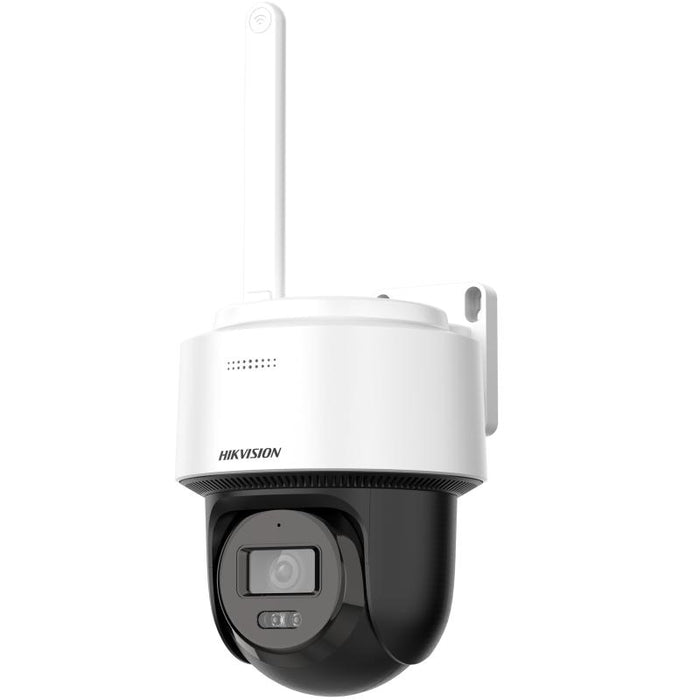 Hikvision DS-2DE2C400MWG/W 4MP Mini PT WIFI 6 POE Outdoor Camera, Smart Hybrid-light IP Camera, Support Human Detection and Auto-tracking, Built-in Microphone, Speaker, card slot, Compatible with Hik Vision NVR