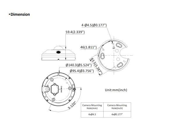 Hikvision DS-2CD6365G1-IVS 6 MP DeepinView Fisheye IP Network Camera Built-in Mic & Speaker Built-in IR Light 1.16MM