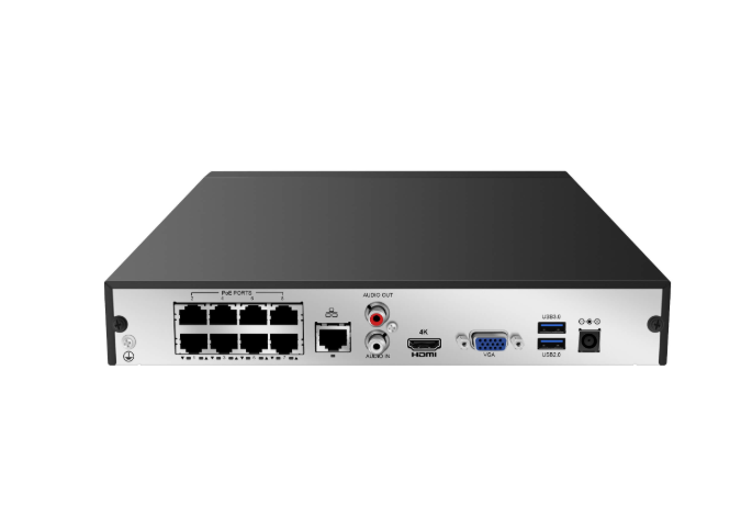 Rendimiento comparable al de Dahua, NVR H.265 4K de 8 canales compatible con NDAA H.265 con 8 puertos POE SIN HDD