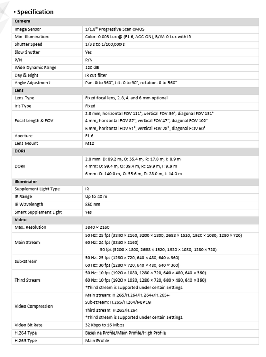 Hikvision AcuSense DS-2CD2086G2-IU 2.8mm 8MP(4K) IR Outdoor Bullet Security Camera POE IP67 H.265+ English Version Upgrade IP Camera