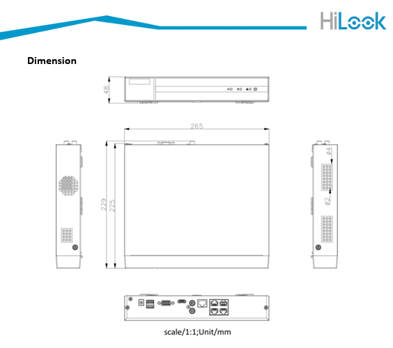 Hikvision OEM HiLook 4K IP Kit 4PC 4MP IP camera and 4CH NVR with 2TB HDD included
