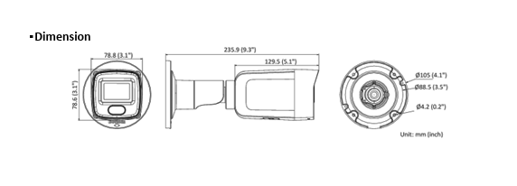 Hikvision PCI-B18F2S 4K 8MP AcuSense Fixed Mini Bullet IP Network Camera DarkFighter 2.8mm