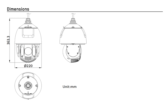 Hikvision DS-2DE7A432IW-AEB 7inch 4MP 32X DarkFighter IR IP PTZ Camera Audio Visual Alarm 32X Optical Zoom & 16X Digital Zoom 5.9-188.8 MM