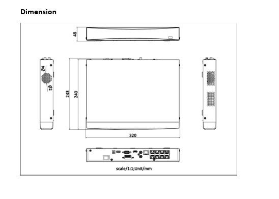 Hikvision 4K 8CH K Series AcuSense NVR 80 Mbps Bandwidth W/2TB HDD US Version