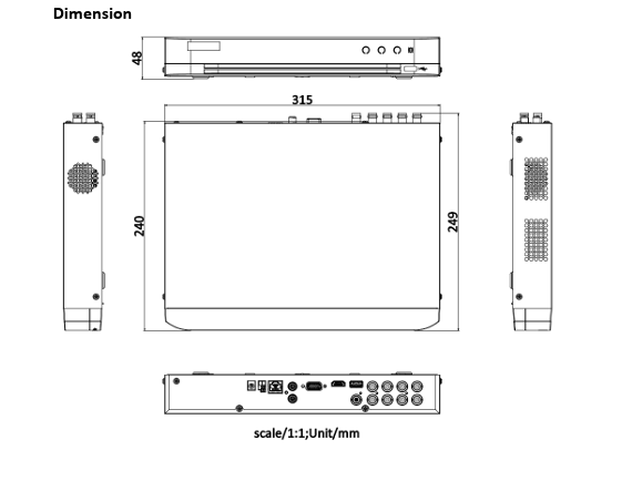 Hikvision iDS-7208HUHI-M1/S 8CH 5MP 1U H.265 AcuSense DVR Encoding Abilty 8MP @ 8FPS & 5MP @ 12FPS W/2TB HDD