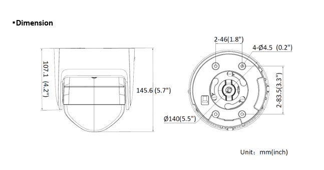 Hikvision DS-2CD2346G2P-ISU/SL 4MP Panoramic AcuSense Fixed Turret IP Network Camera DarkFighter Human & Vehicle  Detection