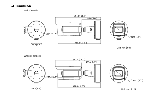 Hikvision iDS-2CD7A46G0/P-IZHS(Y) 4MP DeepinView ANPR Moto IR Varifocal Bullet IP Camera  License Plate Recognition 2.8 to 12 MM