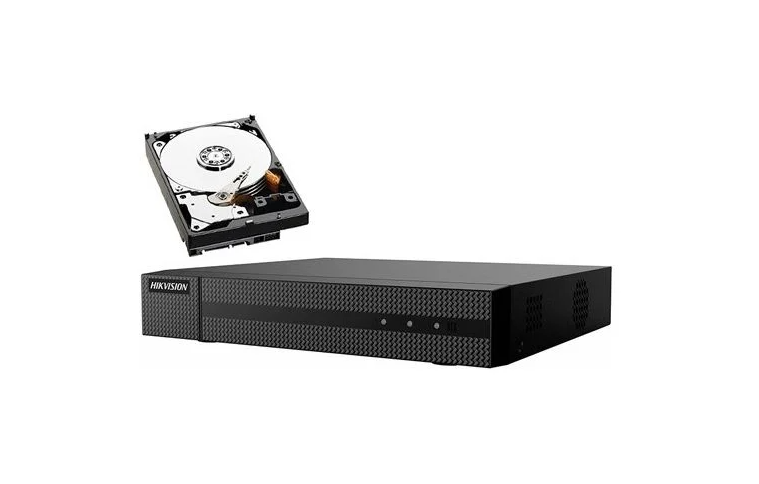 Hikvision 4K 4CH NVR ERI-K104-P4 4K HDMI Output H.265+ Plug & Play Motion Detection 2.0 with Human/Vehicle Analysis  w/1TB HDD