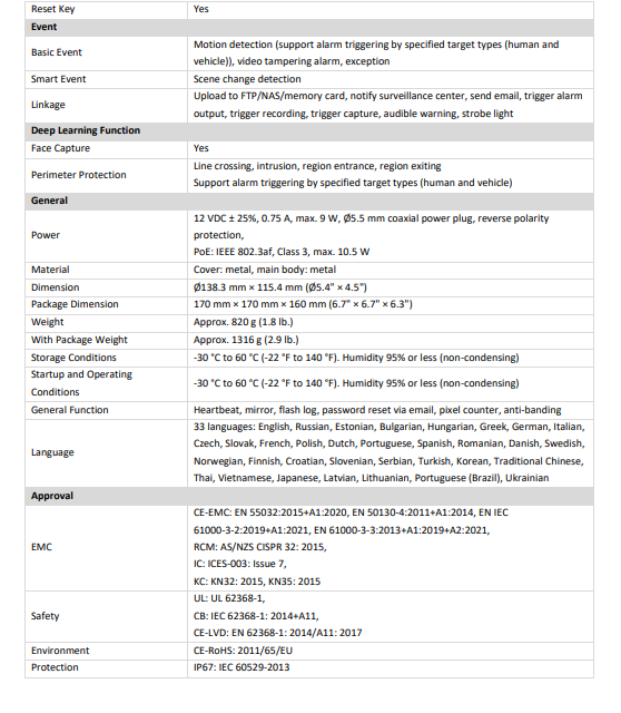 Hikvision DS-2CD2387G2H-LISU/SL4K 8MP PoE Fixed Turret IP Camera with Smart Hybrid Light, Color Night Vision, Human/Vehicle Detection, Built-in Mic and Speaker, Strobe Light and Audio Alarm