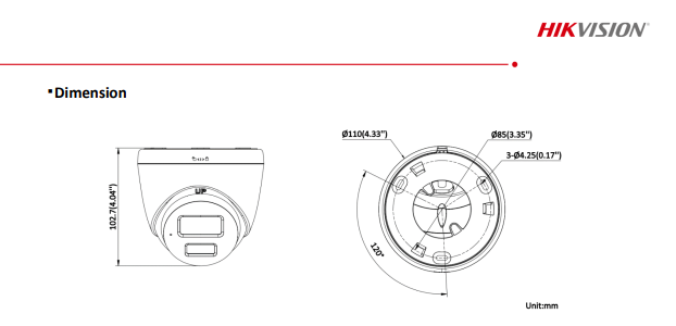 Hikvision DS-2CD1367G2H-LIUF 6MP ColorVu IP Outdoor Indoor Camera 2.8mm
