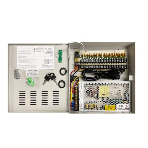 8 Channel 9 Port Power Box Security Camera 12V DC 10A Amp CCTV DVR Pow ...