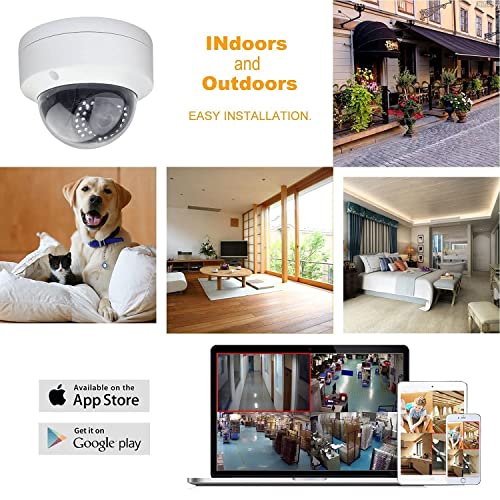 Real HD IPC-H5VD28A Hikvision Compatible 5MP PoE IP Dome Security Camera, Built-in Microphone