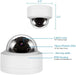 2.8mm lens, built-in mic, IR, IP66 Dome-CCTV Supply Store