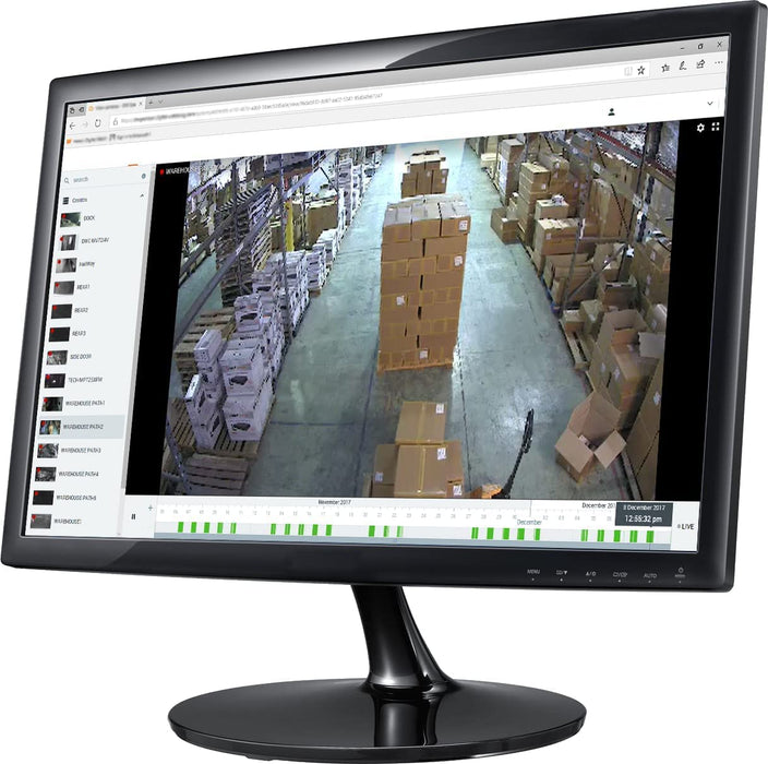 22" 1080P Thin LED Monitor with HDMI VGA Built in Speaker Compatible with CCTV Security DVR NVR  NEW